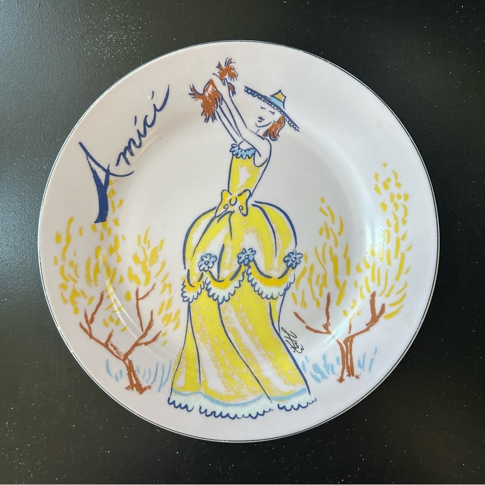 3/$20 I. Godinger plate Amici